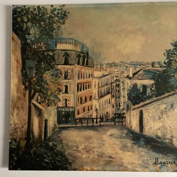 Vintage fine art print Rue de Montmartre 16" x 20" - Picture 2 of 9